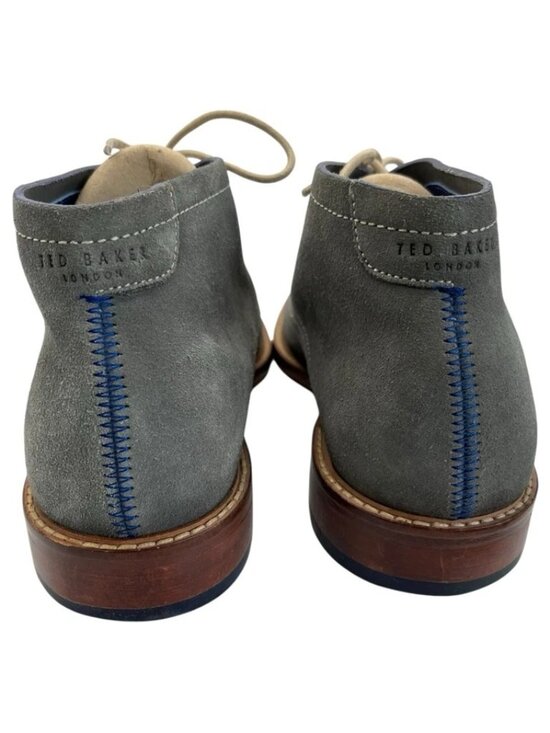 Ted Baker Torsdi Blue Gray Suede Chukka Boots Mens 8.5 Preppy Business Casual main image 8